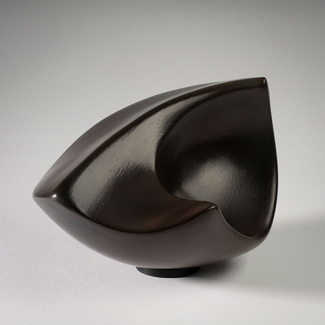 clay saggar-fired sculptural vessel