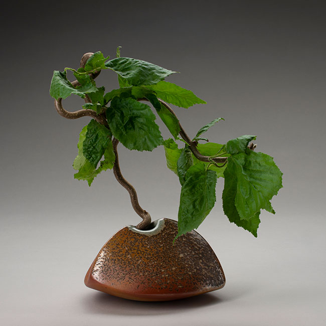 wood fired ikebana vessels